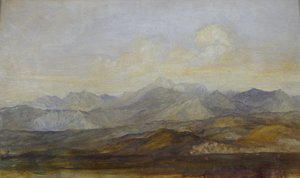 Carrara-bjergene fra Pisa, 1845 - 1846
